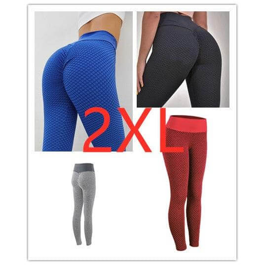 NebulaFlux 4Colors set / 2XL Plaid Leggings Fitness Yoga Pants Women's Seamless High Waist Breathable Gym Leggings