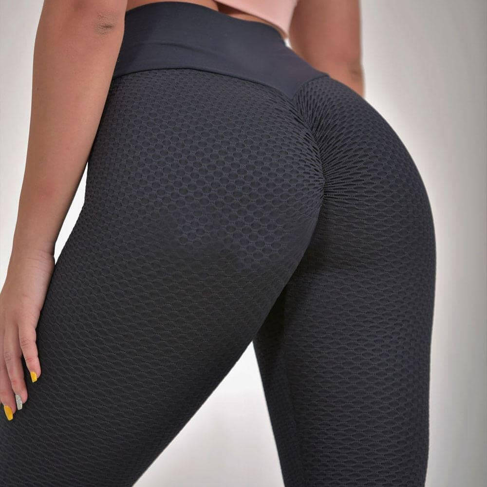 NebulaFlux Black / 2XL Plaid Leggings Fitness Yoga Pants Women's Seamless High Waist Breathable Gym Leggings