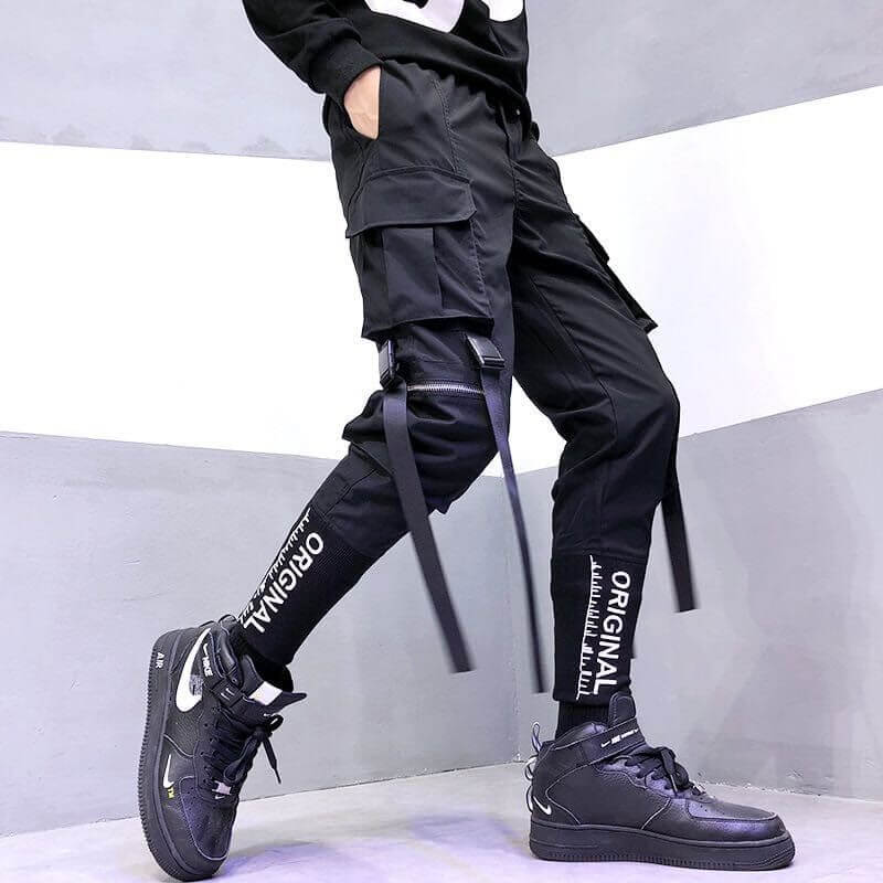 NebulaFlux Durable denim and cargo pants High-end cargo pants with embroidery