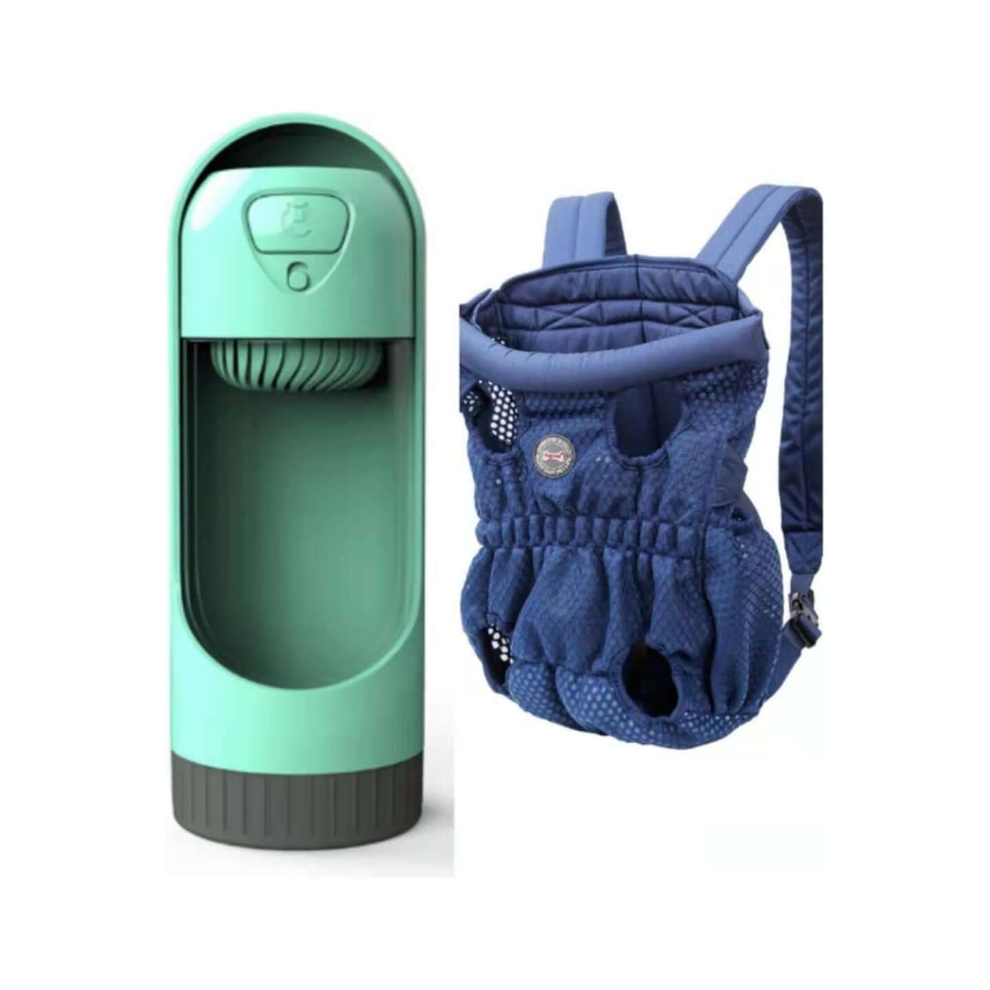 NebulaFlux Elegant pet carriers with fashionable de Blue green Filter / L Pet Carrier Backpack Outdoor Travel Mesh Breathable Shoulder Bags