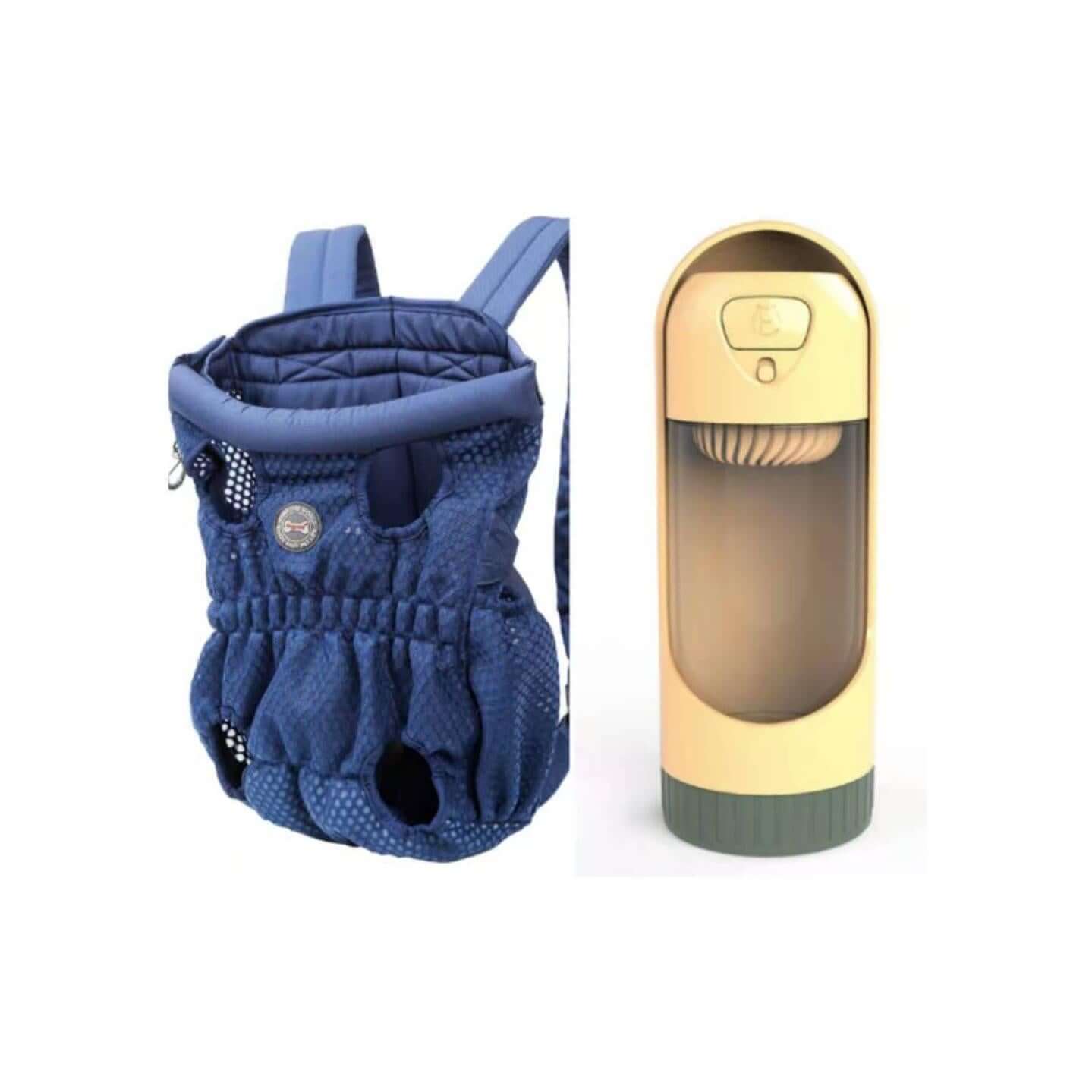 NebulaFlux Elegant pet carriers with fashionable de Blue yellow Filter / L Pet Carrier Backpack Outdoor Travel Mesh Breathable Shoulder Bags