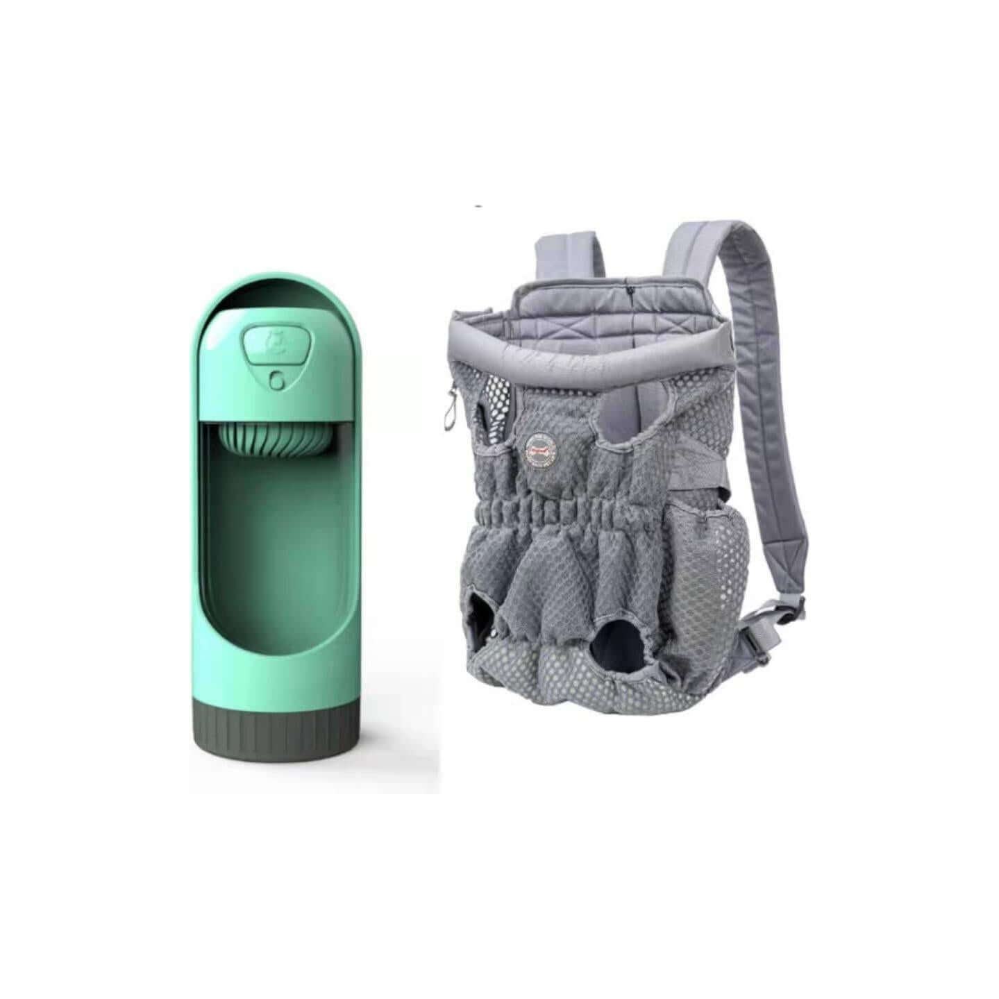 NebulaFlux Elegant pet carriers with fashionable de Gray blue Filter / L Pet Carrier Backpack Outdoor Travel Mesh Breathable Shoulder Bags