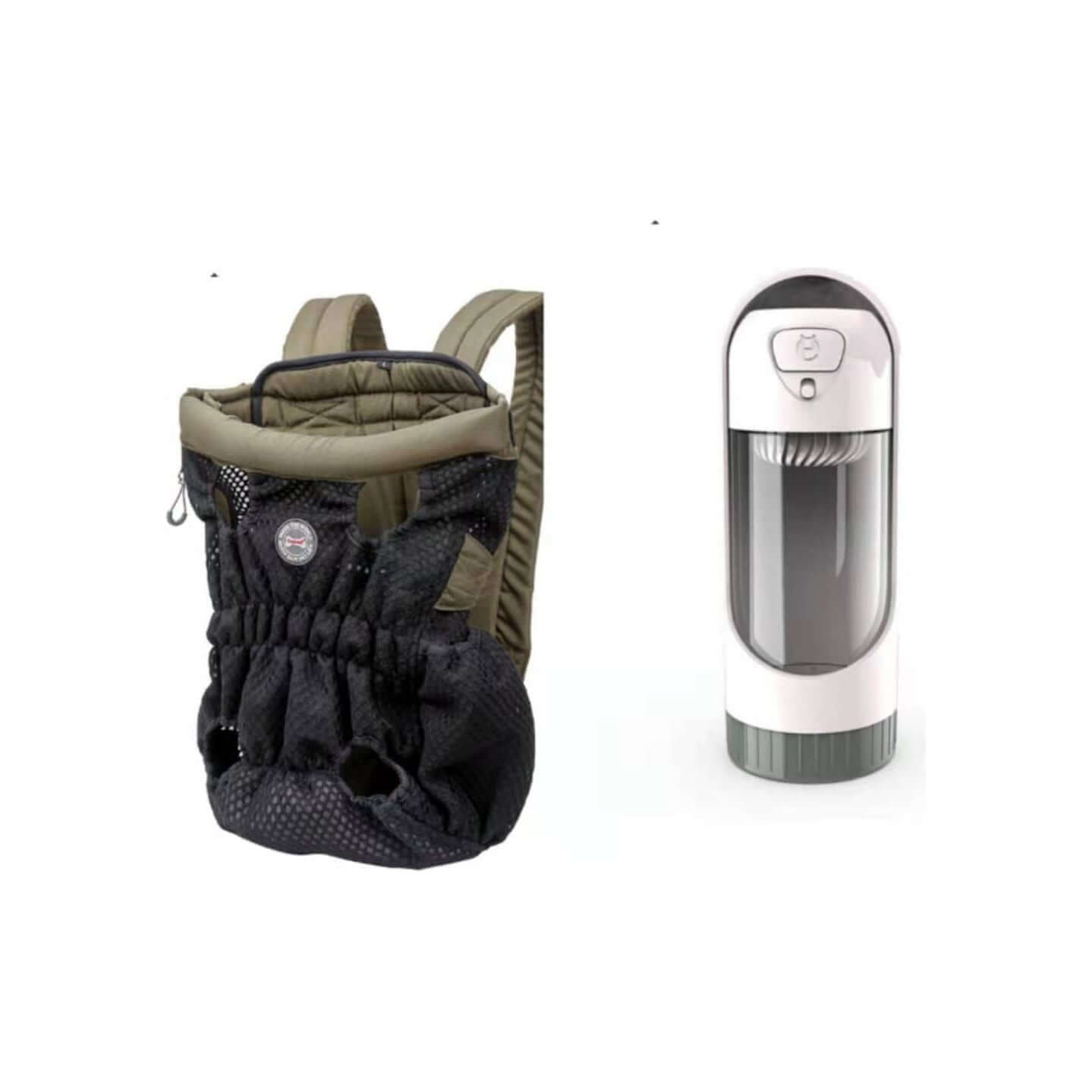 NebulaFlux Elegant pet carriers with fashionable de Green pink Filter / L Pet Carrier Backpack Outdoor Travel Mesh Breathable Shoulder Bags