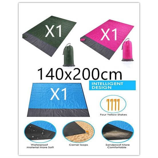 NebulaFlux Foldable or portable exercise mats 17style / 140x200cm New Portable Foldable Waterproof Picnic Mat