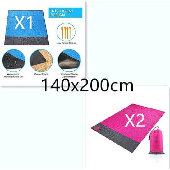 NebulaFlux Foldable or portable exercise mats 24style / 140x200cm New Portable Foldable Waterproof Picnic Mat