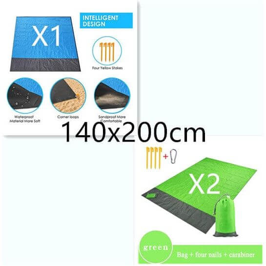 NebulaFlux Foldable or portable exercise mats 26style / 140x200cm New Portable Foldable Waterproof Picnic Mat