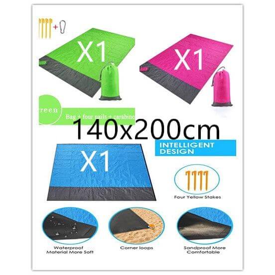 NebulaFlux Foldable or portable exercise mats 2style / 140x200cm New Portable Foldable Waterproof Picnic Mat