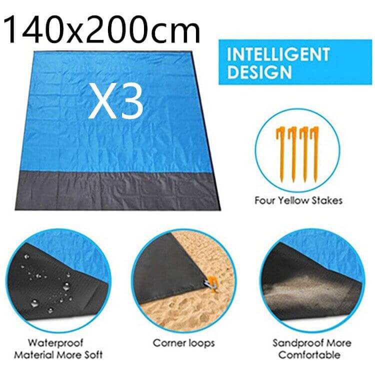 NebulaFlux Foldable or portable exercise mats 31style / 140x200cm New Portable Foldable Waterproof Picnic Mat