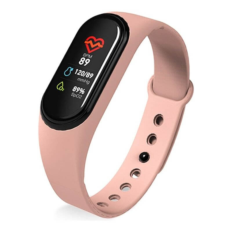 NebulaFlux Smart water bottles and hydration tracke Pink Smart Bracelet Fitness Tracker Waterproof