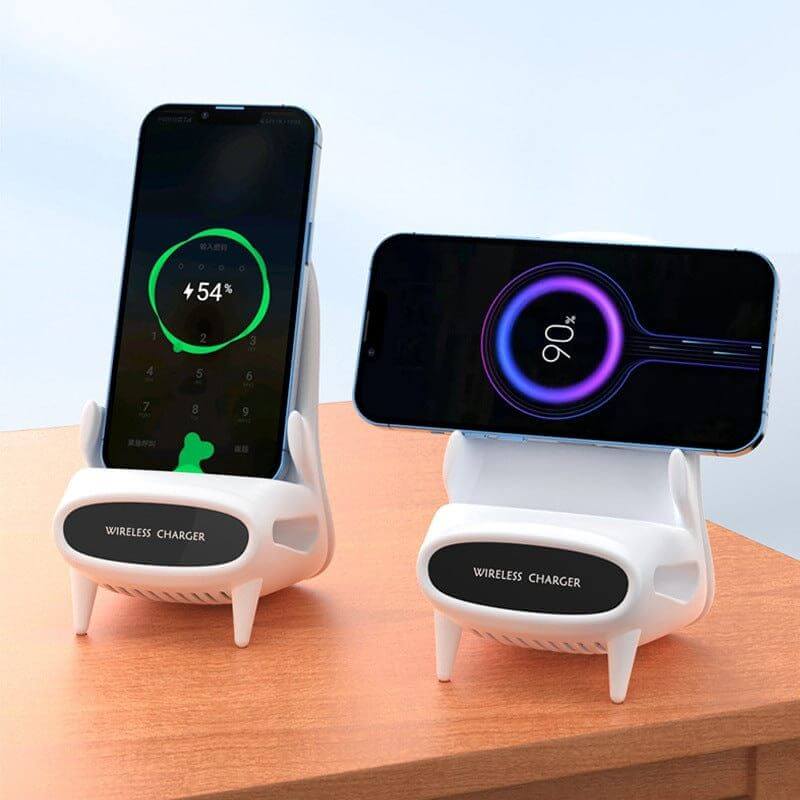 NebulaFlux White / USB Portable Mini Chair Wireless Charger Desk\