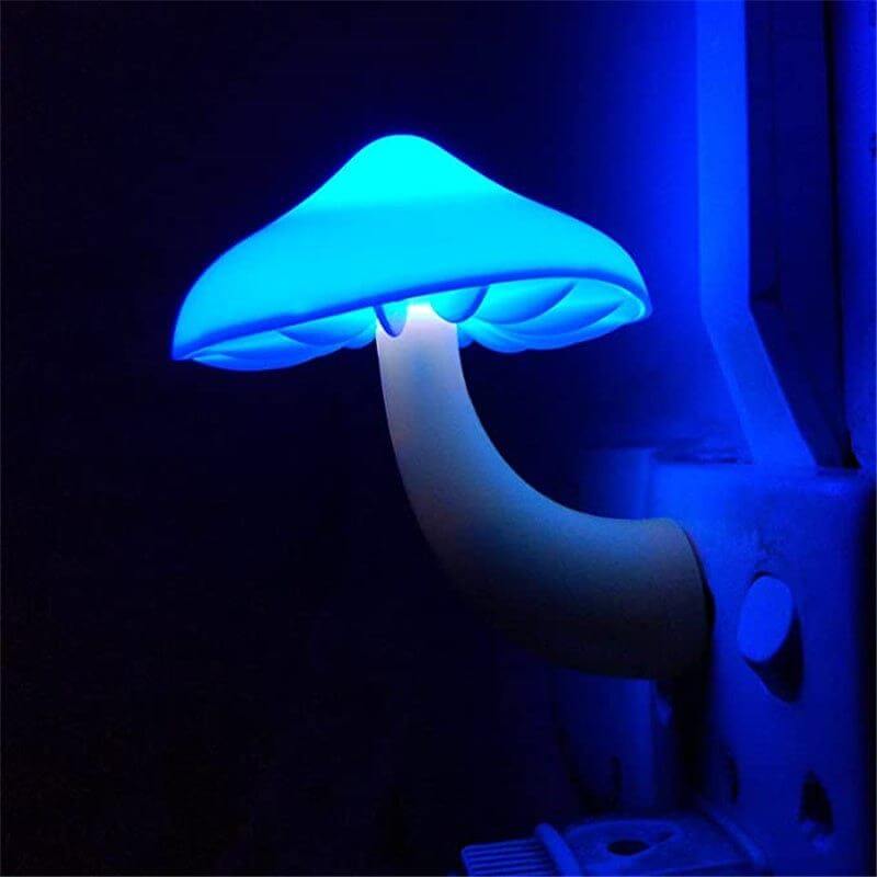NebulaFlux decorations LED Night Light Mushroom Wall Socket Lamp