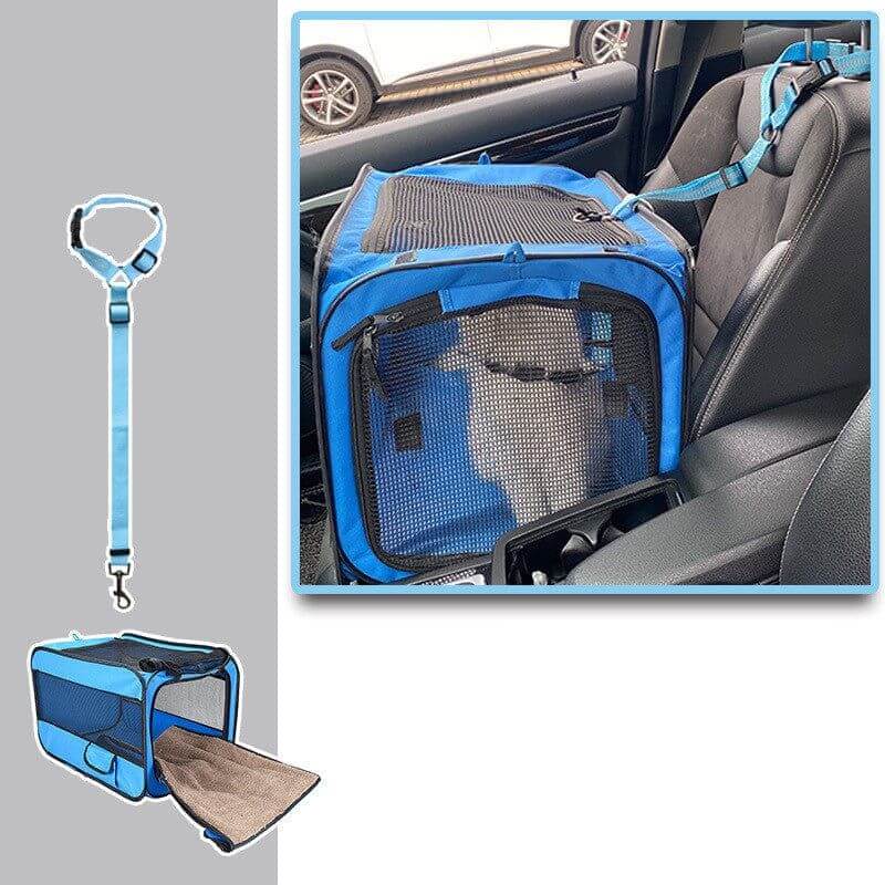 NebulaFlux 0 Blue / With pet safety belt / S Pet Travel Carrier Bag Portable Pet Bag