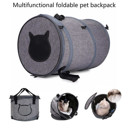 NebulaFlux 0 Grey Fodable Pet Dog Cat Carrier Bag Outdoor