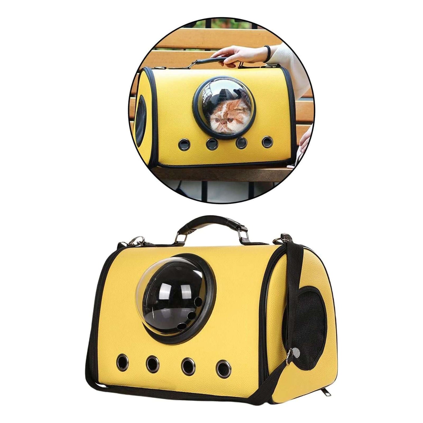 NebulaFlux 0 Yellow / M pet carrier for small dogs, cats puppies