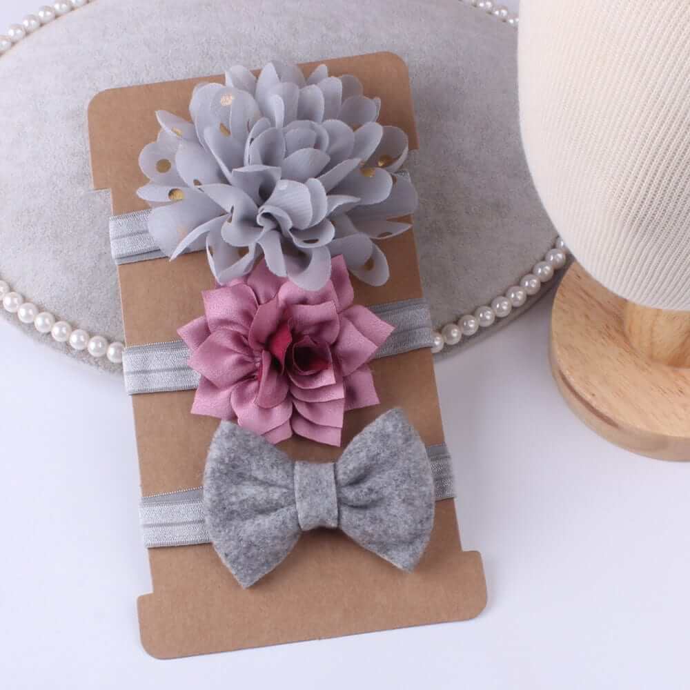 NebulaFlux Calming and aromatherapy pet accessories Grey Bow hair accessories