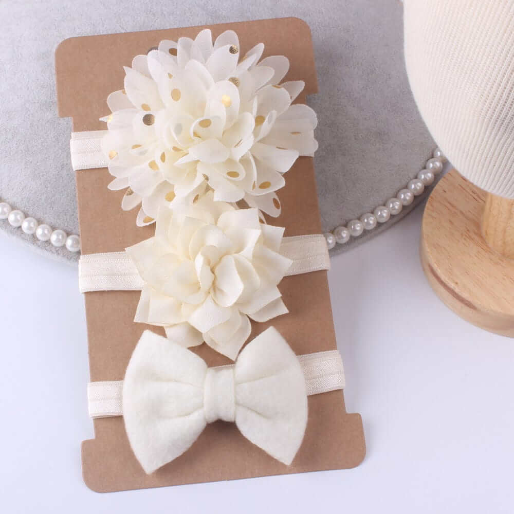 NebulaFlux Calming and aromatherapy pet accessories White Bow hair accessories