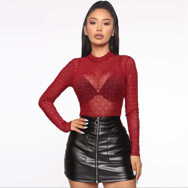 NebulaFlux clothes Fall Hot Sale Women's See-through Sequins