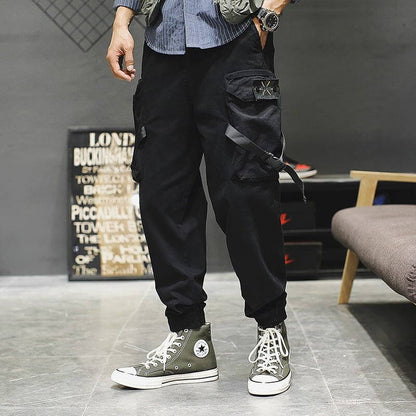 NebulaFlux Durable denim and cargo pants Black / L New Casual Pants Men Cotton Cargo Pants