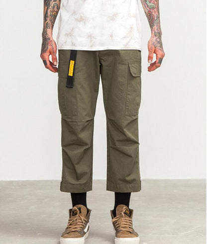 NebulaFlux Durable denim and cargo pants Cargo Calf-Length Jogger Pants