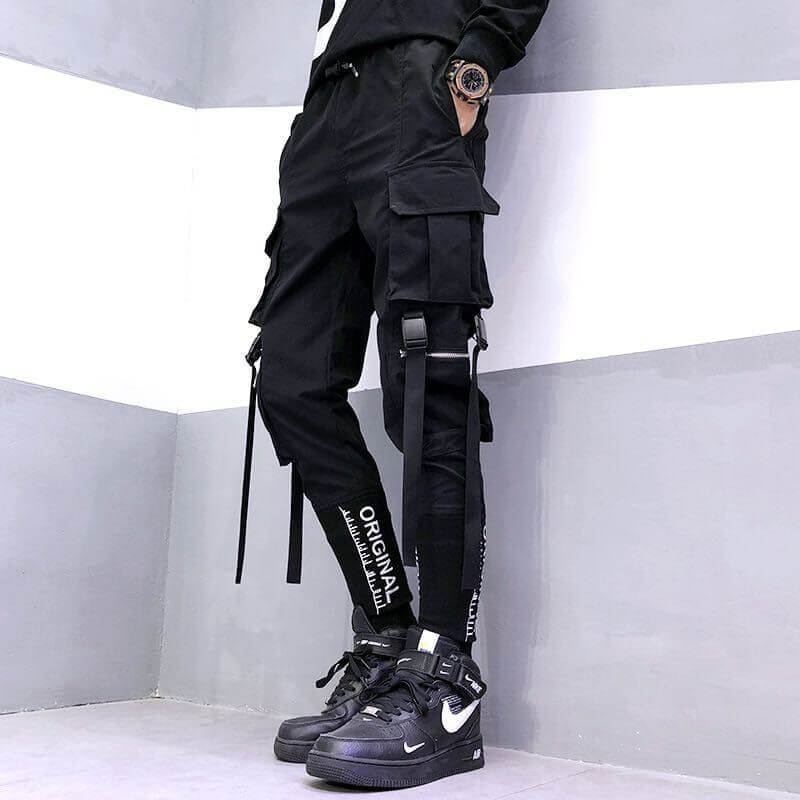 NebulaFlux Durable denim and cargo pants High-end cargo pants with embroidery