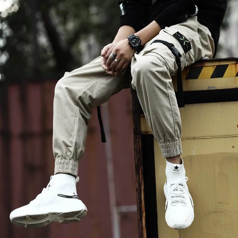 NebulaFlux Durable denim and cargo pants New Casual Pants Men Cotton Cargo Pants