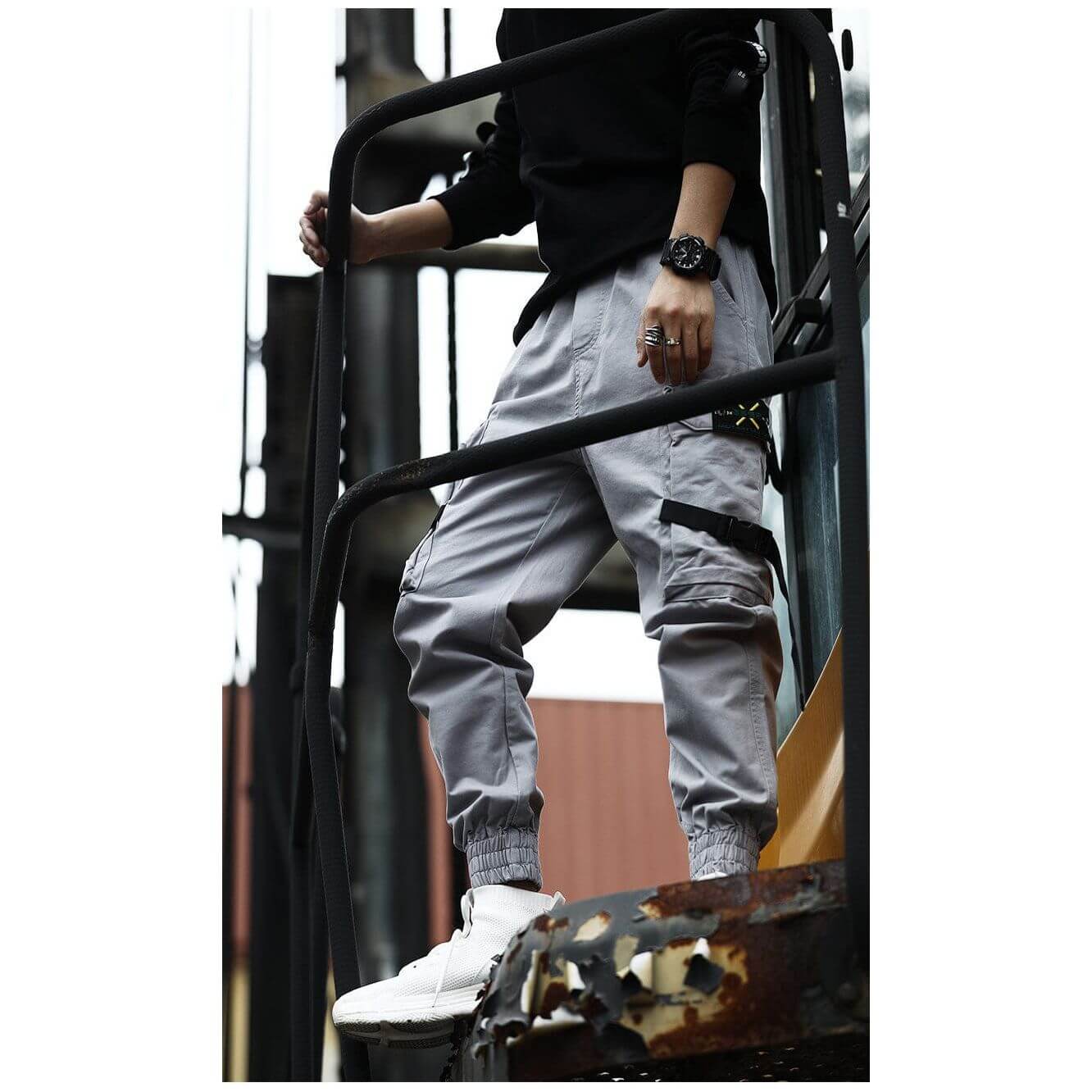 NebulaFlux Durable denim and cargo pants New Casual Pants Men Cotton Cargo Pants