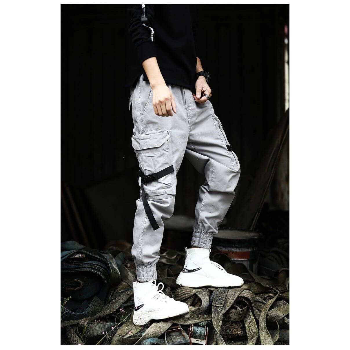 NebulaFlux Durable denim and cargo pants New Casual Pants Men Cotton Cargo Pants