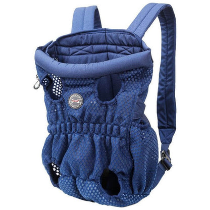 NebulaFlux Elegant pet carriers with fashionable de Blue / L Pet Carrier Backpack Outdoor Travel Mesh Breathable Shoulder Bags