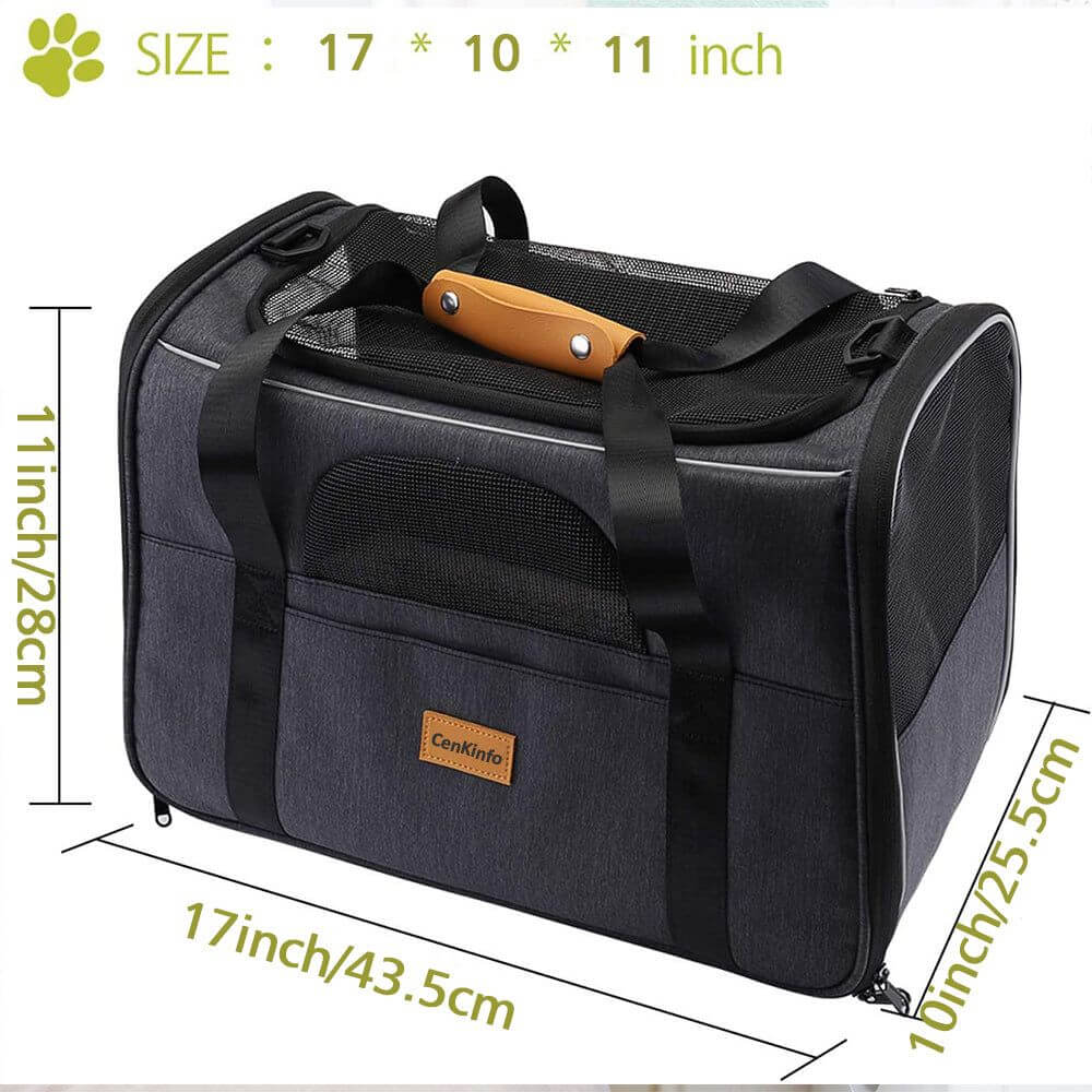 NebulaFlux Elegant pet carriers with fashionable de Cat Carrier Soft Dog Carrier Foldable Portable Bag Pet