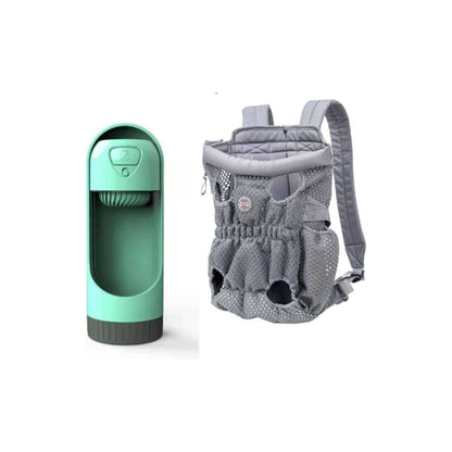 NebulaFlux Elegant pet carriers with fashionable de Gray blue Filter / L Pet Carrier Backpack Outdoor Travel Mesh Breathable Shoulder Bags