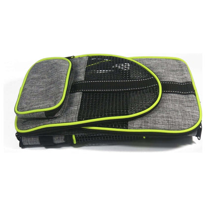 NebulaFlux Elegant pet carriers with fashionable de Green Multi-functional Folding Pet Puppy Dog Cat Car Seat Basket Pet Travel Carrier Bag