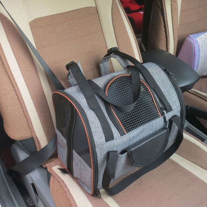 NebulaFlux Elegant pet carriers with fashionable de Multi-functional Folding Pet Puppy Dog Cat Car Seat Basket Pet Travel Carrier Bag