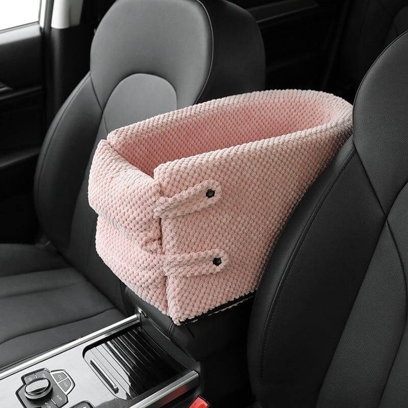 NebulaFlux Elegant pet carriers with fashionable de Pink Dog Car Seat Pet Carrier Universal Armrest Box