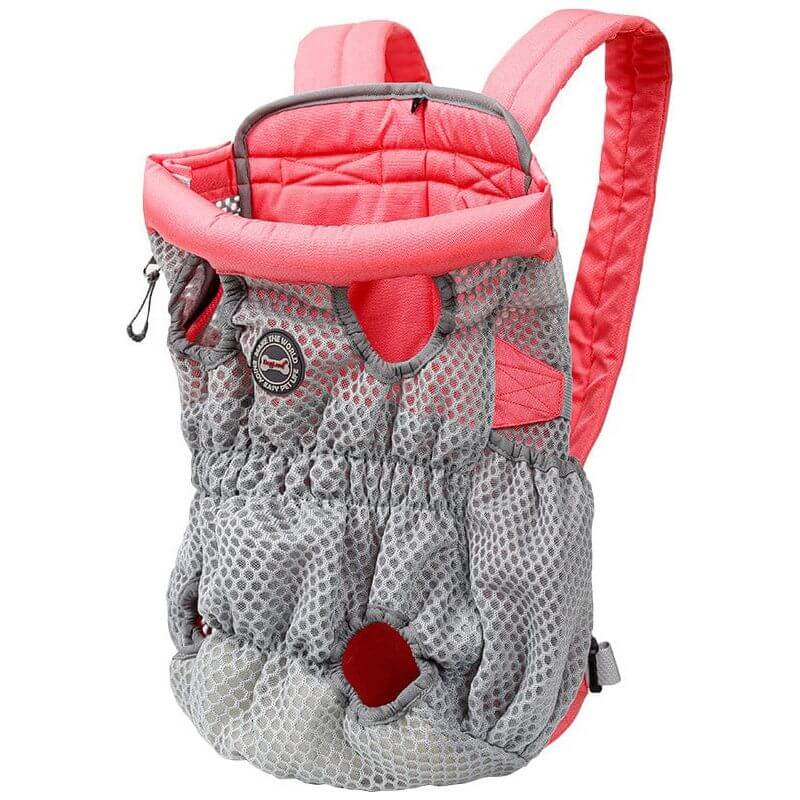 NebulaFlux Elegant pet carriers with fashionable de Pink / L Pet Carrier Backpack Outdoor Travel Mesh Breathable Shoulder Bags