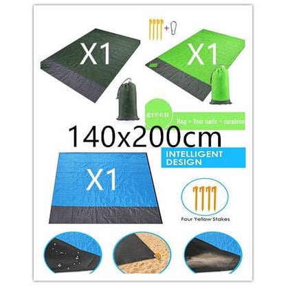 NebulaFlux Foldable or portable exercise mats 16style / 140x200cm New Portable Foldable Waterproof Picnic Mat