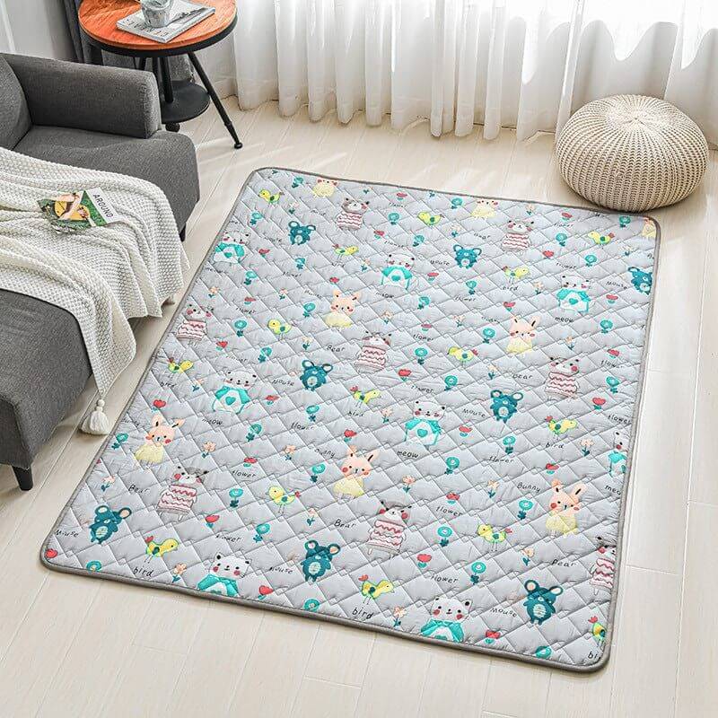 NebulaFlux Foldable or portable exercise mats A / 0.9X2m Cotton Non-slip Floor Mats Baby Crawling Mats