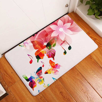 NebulaFlux Foldable or portable exercise mats A12A / 40X60 Flannel Piano Key Floor Mats, Digital Printing Foot Mat