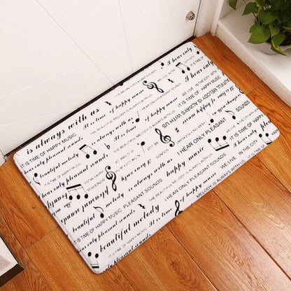 NebulaFlux Foldable or portable exercise mats A1A / 40X60 Flannel Piano Key Floor Mats, Digital Printing Foot Mat