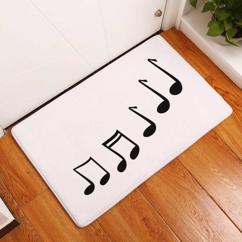 NebulaFlux Foldable or portable exercise mats A7A / 40X60 Flannel Piano Key Floor Mats, Digital Printing Foot Mat