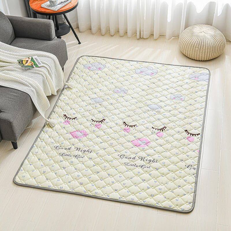 NebulaFlux Foldable or portable exercise mats C / 0.9X2m Cotton Non-slip Floor Mats Baby Crawling Mats