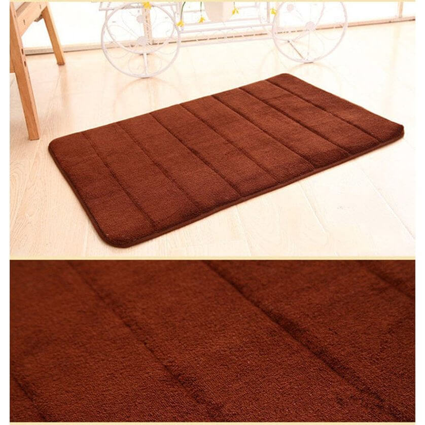 NebulaFlux Foldable or portable exercise mats Coffee / 40X60 Kitchen Mats Entrance Bedroom