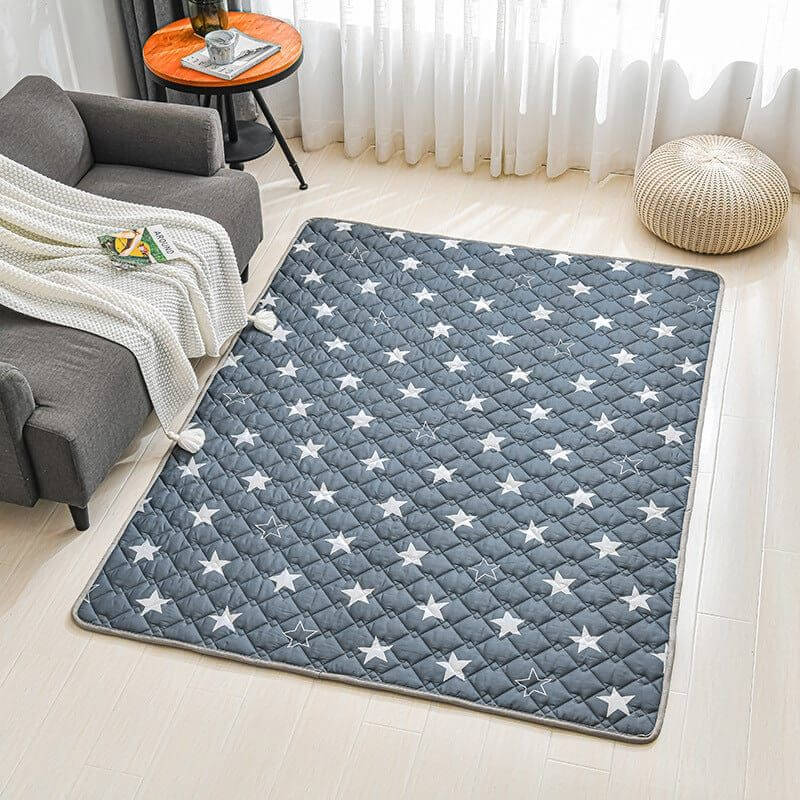 NebulaFlux Foldable or portable exercise mats I / 0.9X2m Cotton Non-slip Floor Mats Baby Crawling Mats