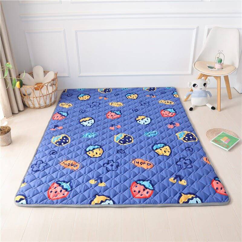 NebulaFlux Foldable or portable exercise mats L / 0.9X2m Cotton Non-slip Floor Mats Baby Crawling Mats