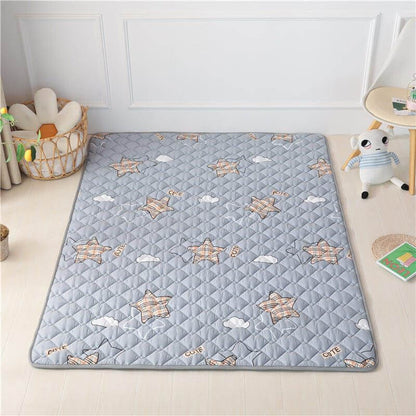 NebulaFlux Foldable or portable exercise mats M / 0.9X2m Cotton Non-slip Floor Mats Baby Crawling Mats