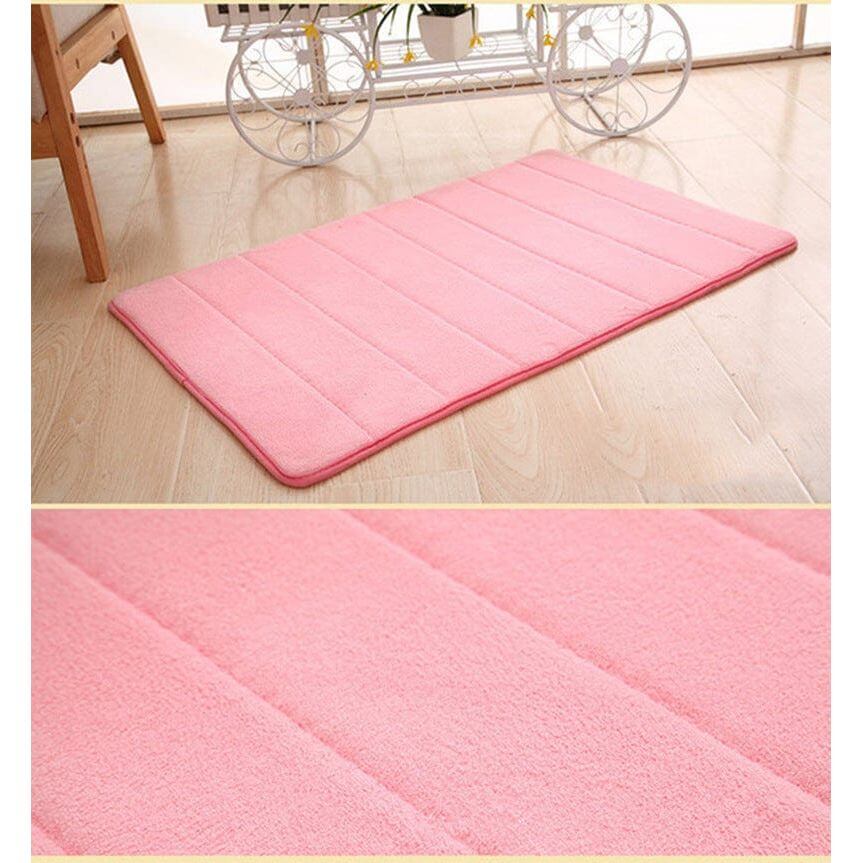 NebulaFlux Foldable or portable exercise mats Pink / 40X60 Kitchen Mats Entrance Bedroom