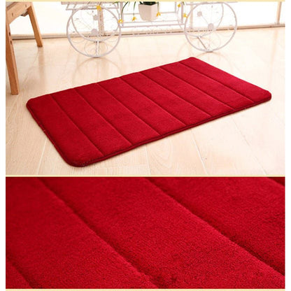 NebulaFlux Foldable or portable exercise mats Red wine / 40X60 Kitchen Mats Entrance Bedroom