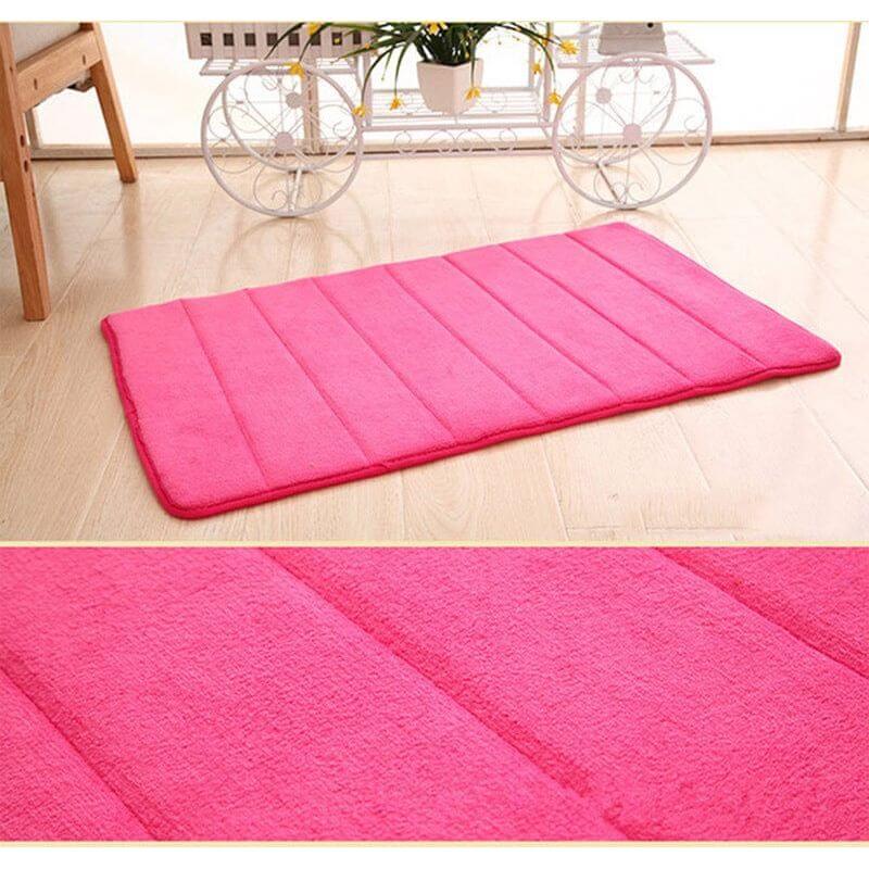 NebulaFlux Foldable or portable exercise mats Rose Red / 40X60 Kitchen Mats Entrance Bedroom