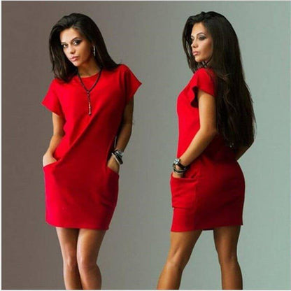 NebulaFlux Form-fitting bodycon dresses Red / L Summer Fashion Women Clothing Casual