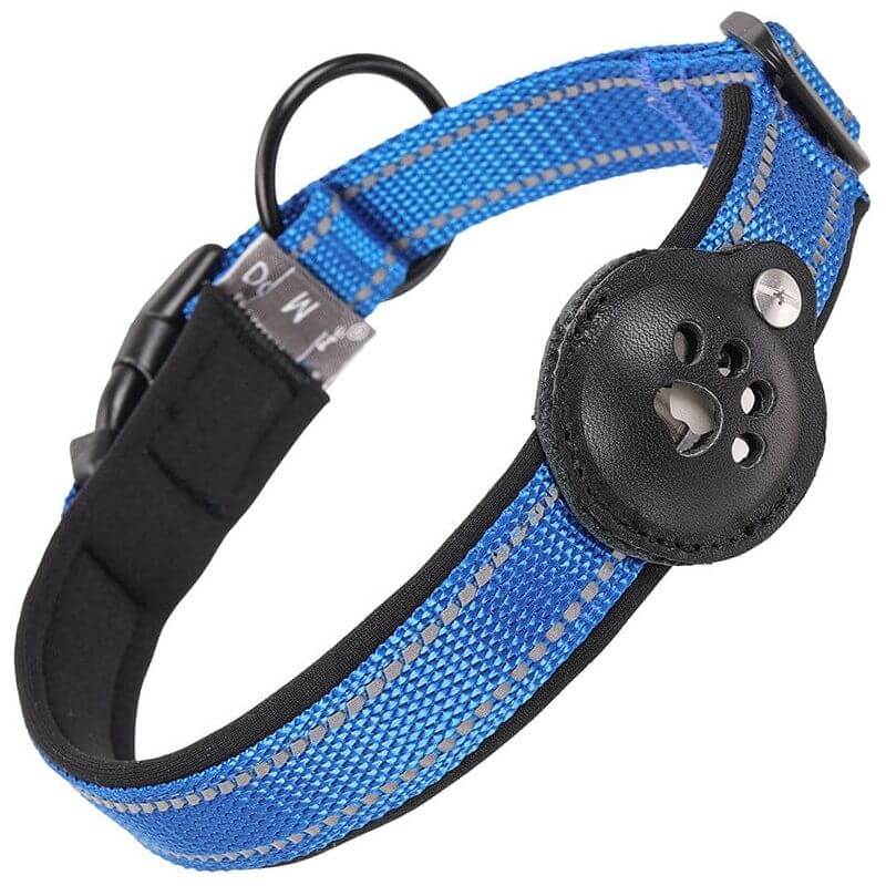 NebulaFlux Fun and colorful pet toys with unique sh Blue / L Leather Nylon Pull Resistant Reflective Pet Collar