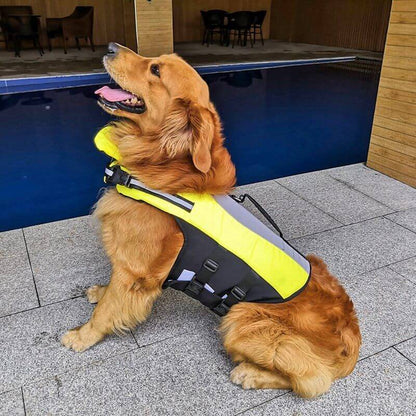 NebulaFlux Fun and colorful pet toys with unique sh L Pet Reflective Airbag Nylon Life Jacket